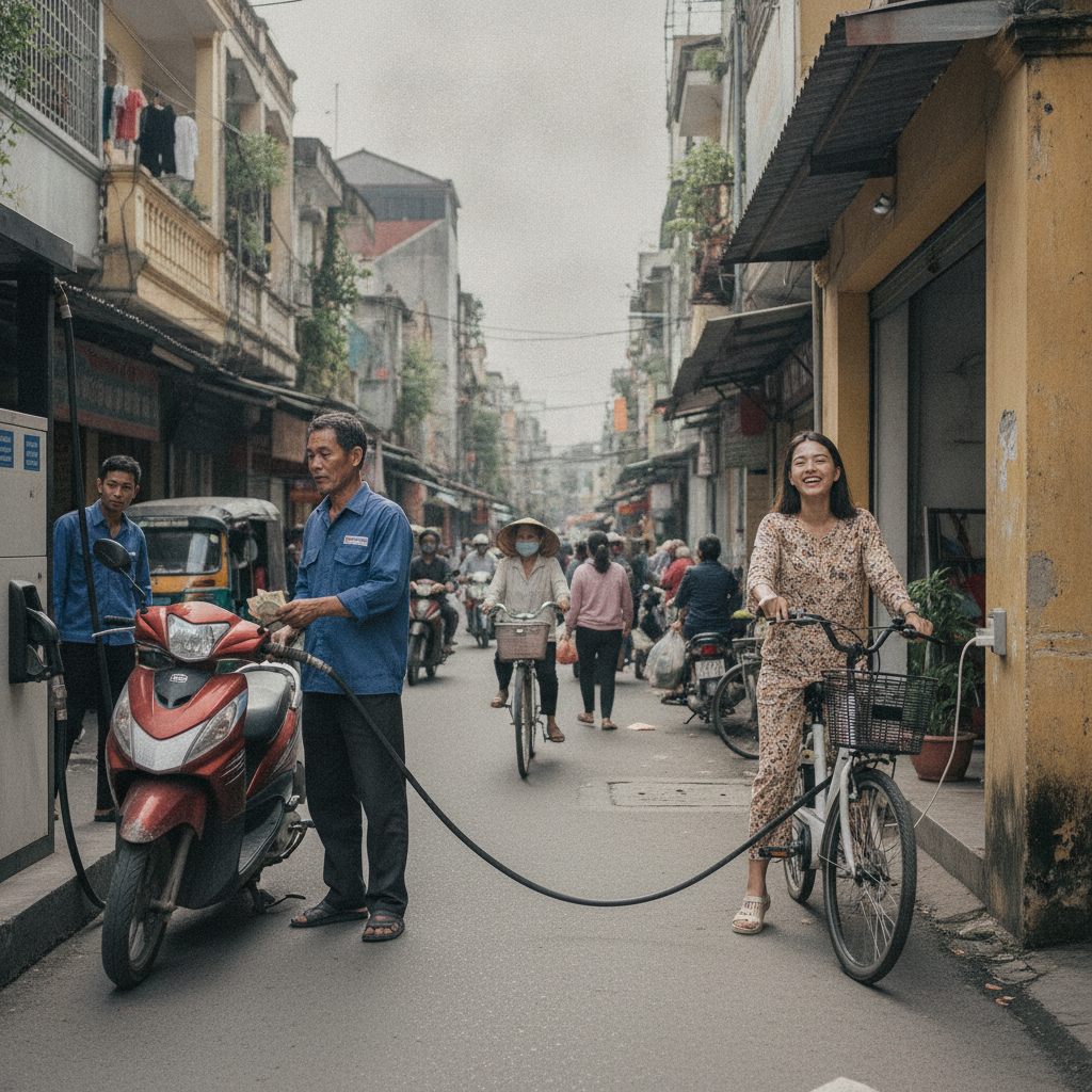 เทียบชัดๆ ค่าน้ำมัน vs จักรยานไฟฟ้า ประหยัดปีละกี่บาท? - ebike-vs-gas-motorcycle-cost-comparison