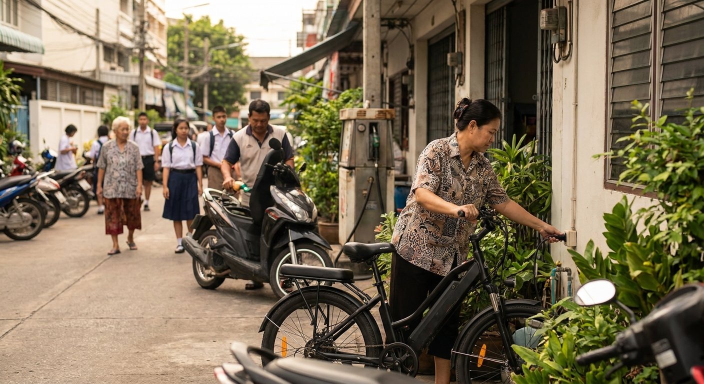 เทียบค่าไฟ vs ค่าน้ำมัน ขี่ e-Bike 1 เดือน ประหยัดกี่บาท