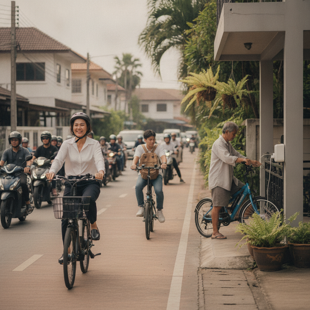 เทียบชัดๆ ขี่จักรยานไฟฟ้า ประหยัดค่าน้ำมันได้ปีละเท่าไหร่? - ebike-vs-gasoline-cost-saving-guide