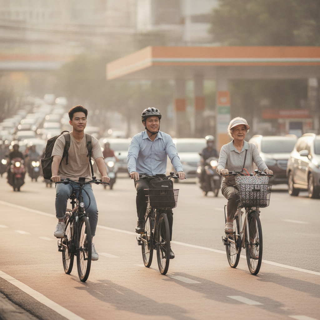 คำนวณชัดๆ ขี่ e-Bike 1 เดือน เซฟค่าน้ำมันได้กี่บาท - ebike-vs-gasoline-monthly-cost-savings