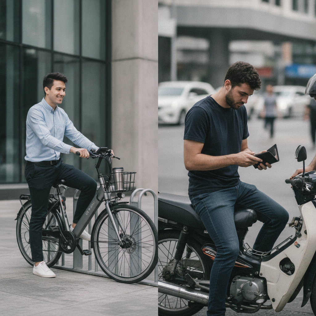 เทียบค่าใช้จ่าย e-Bike กับมอเตอร์ไซค์ ประหยัดได้ปีละกี่บาท - ebike-vs-gasoline-motorcycle-cost-comparison