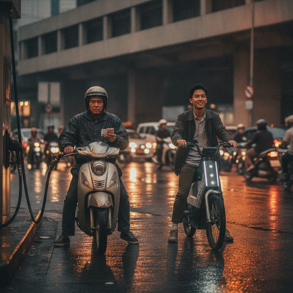 เทียบค่าใช้จ่าย e-Bike กับมอเตอร์ไซค์ ประหยัดปีละกี่บาท - ebike-vs-motorcycle-cost-comparison