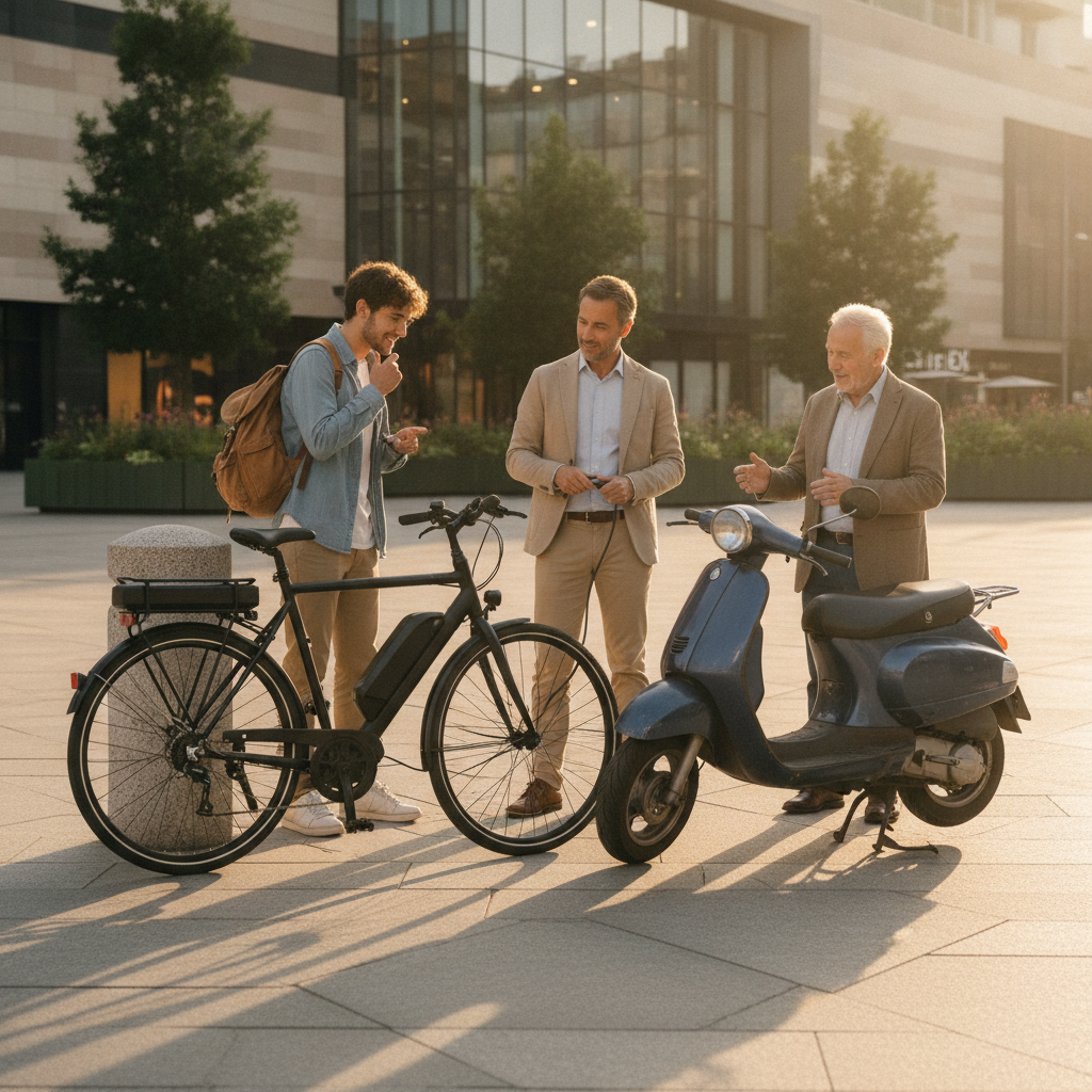 จักรยานไฟฟ้า vs มอเตอร์ไซค์ เทียบชัดๆ ประหยัดค่าน้ำมันกี่บาท - ebike-vs-motorcycle-cost-comparison
