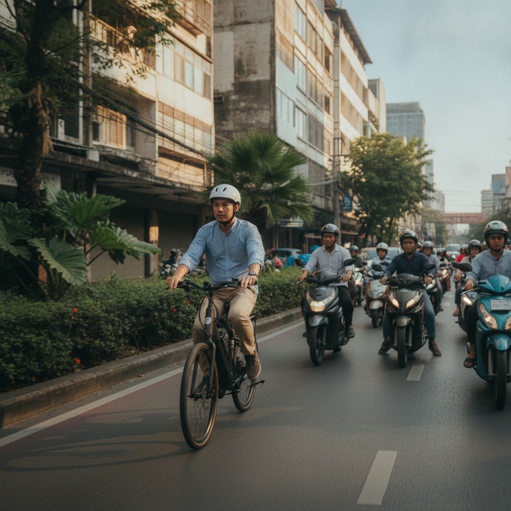 ขี่จักรยานไฟฟ้าแทนมอเตอร์ไซค์ ประหยัดค่าน้ำมันได้กี่บาท? - ebike-vs-motorcycle-cost-comparison