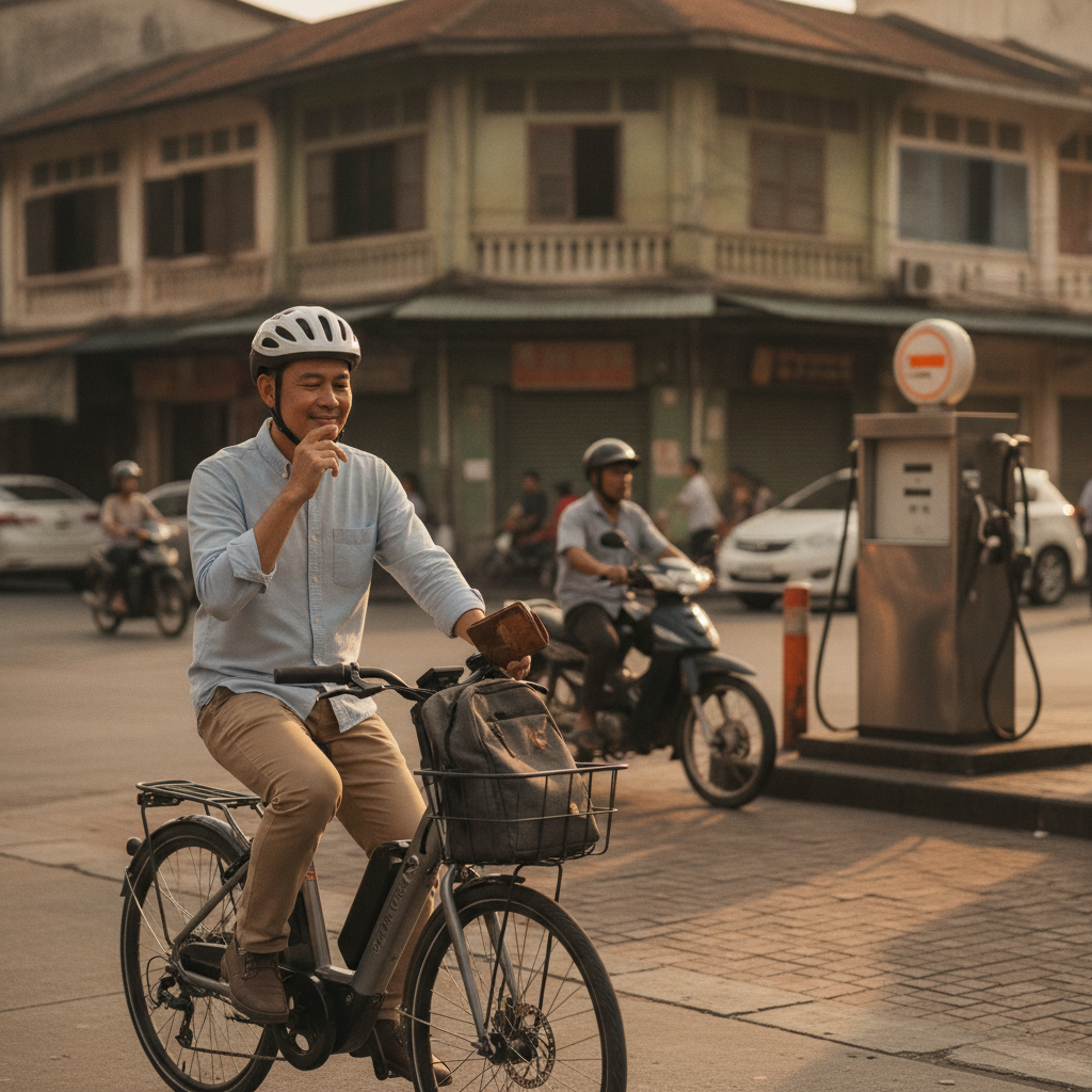คำนวณชัดๆ ขี่ E-Bike แทนมอเตอร์ไซค์ ประหยัดปีละกี่บาท - ebike-vs-motorcycle-cost-comparison
