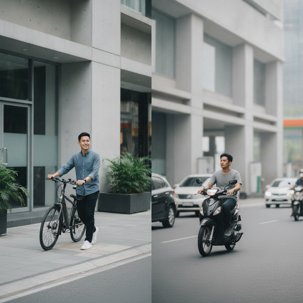 เทียบชัดๆ ขี่ e-Bike vs มอเตอร์ไซค์ ประหยัดค่าน้ำมันได้ปีละกี่บาท - ebike-vs-motorcycle-cost-comparison