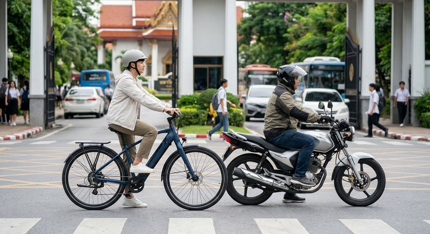 E-Bike vs มอเตอร์ไซค์น้ำมัน สรุปประหยัดเงินเดือนละกี่บาท