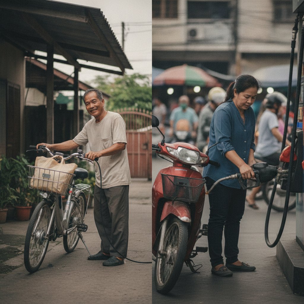 e-Bike vs มอเตอร์ไซค์น้ำมัน เทียบค่าใช้จ่าย ประหยัดจริงไหม - ebike-vs-petrol-motorcycle-cost-comparison