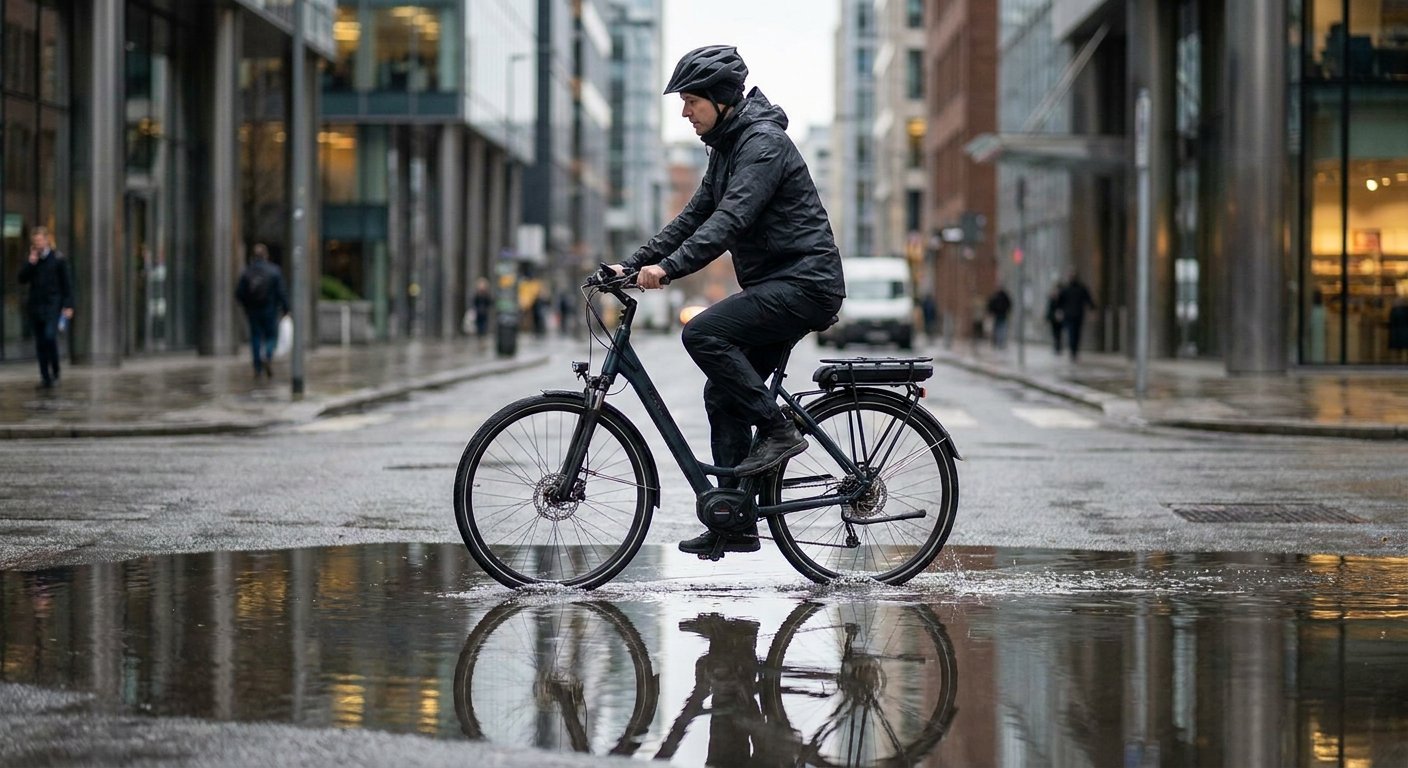 ขี่จักรยานไฟฟ้าลุยน้ำได้ไหม? วิธีดูแลมอเตอร์ไม่ให้ช็อต
