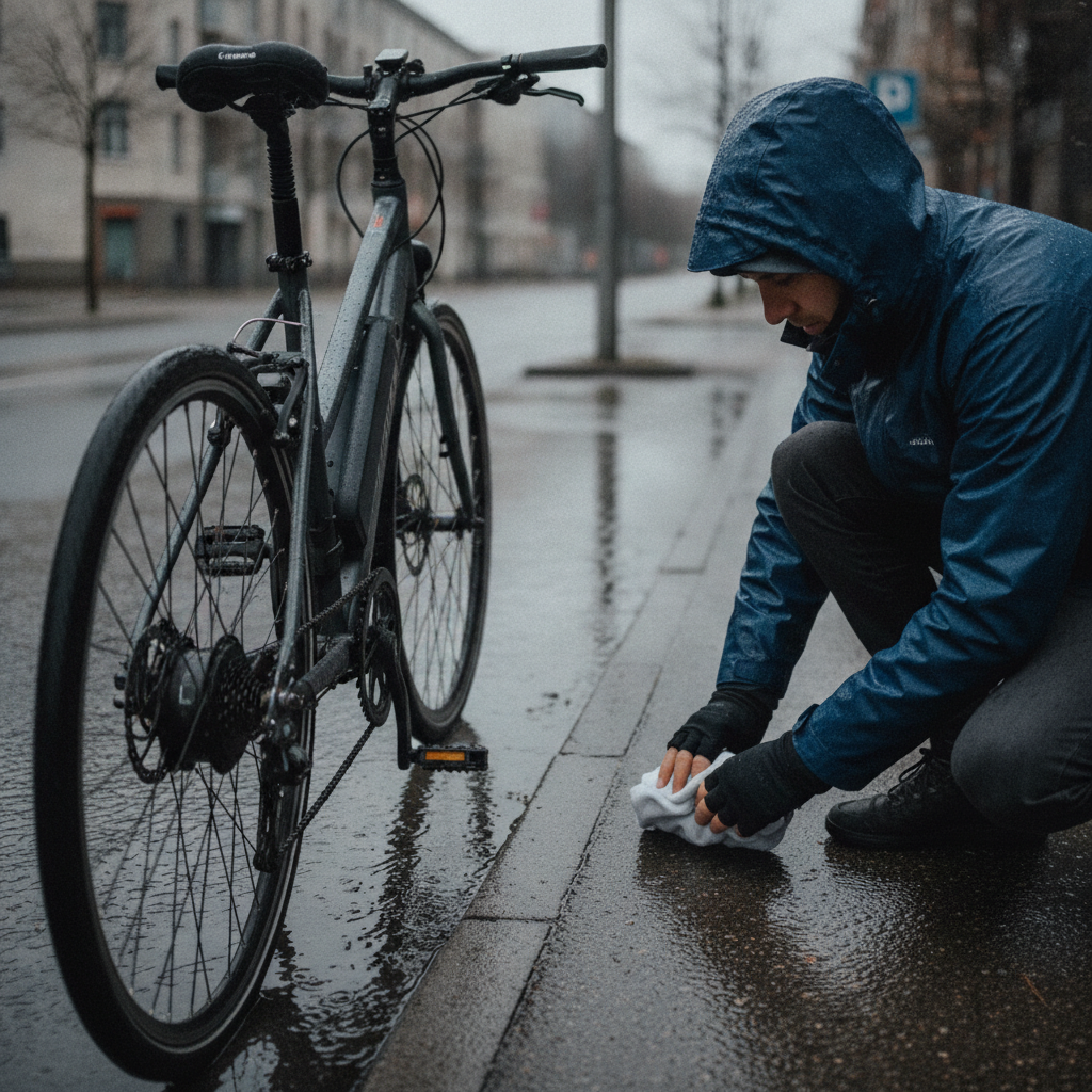 ขี่จักรยานไฟฟ้าลุยน้ำได้ไหม? วิธีดูแลมอเตอร์และแบตเตอรี่ - ebike-water-maintenance-care-tips