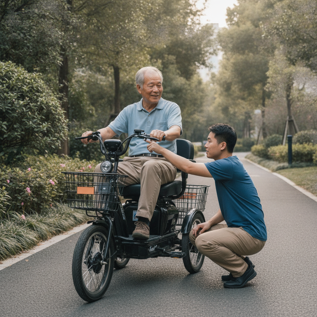 วิธีเลือกจักรยานไฟฟ้าผู้สูงอายุ ขี่ง่าย ปลอดภัย ไม่ล้ม - elderly-ebike-safety-buying-guide