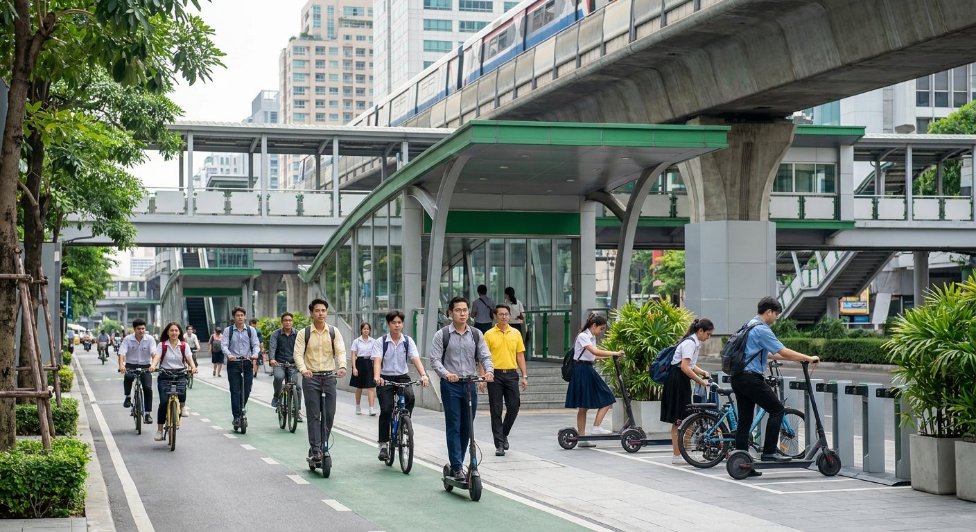 เทรนด์สกู๊ตเตอร์ไฟฟ้า 2027 ทางเลือกเชื่อมต่อรถไฟฟ้าในกรุง