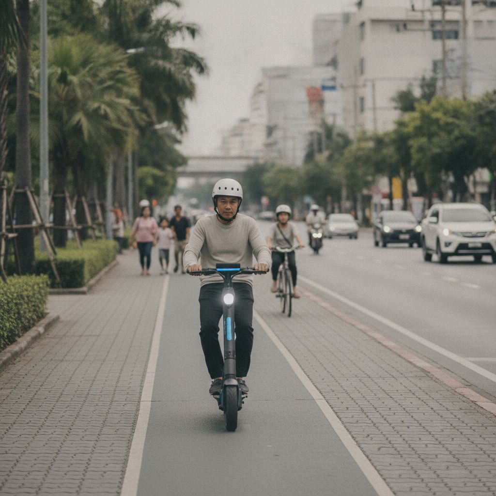 สกู๊ตเตอร์ไฟฟ้าขี่บนถนนได้ไหม? เช็กข้อกฎหมายก่อนใช้งาน - electric-scooter-road-traffic-law