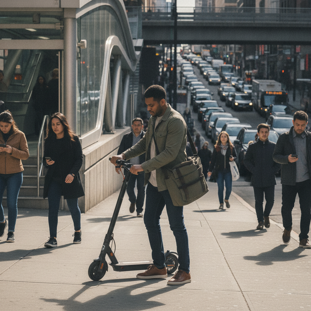 เทรนด์ e-Scooter ทางเลือก First-Last Mile เชื่อมรถไฟฟ้าคนเมือง - electric-scooter-urban-commute-trend