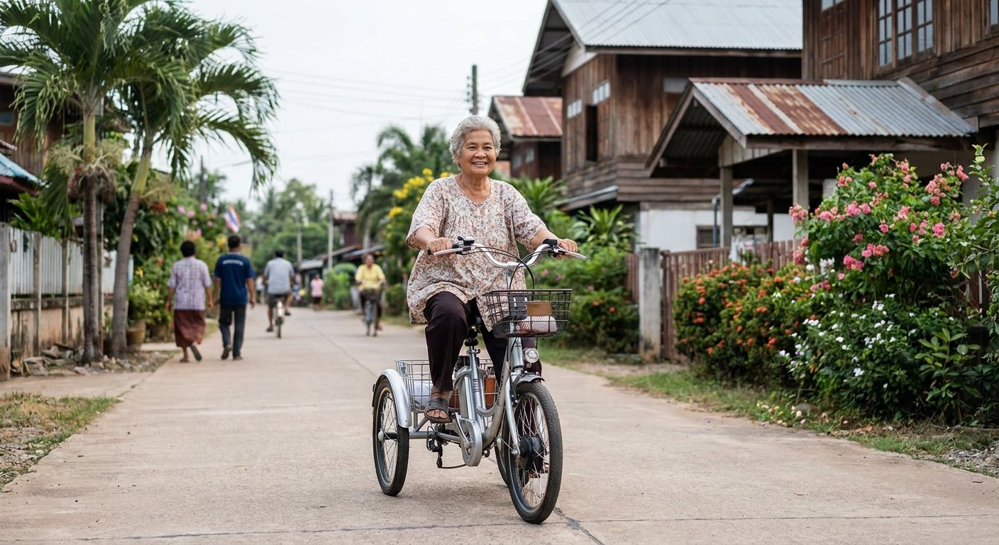 วิธีเลือกจักรยานไฟฟ้า 3 ล้อ สำหรับผู้สูงอายุ ขี่ง่าย ปลอดภัย