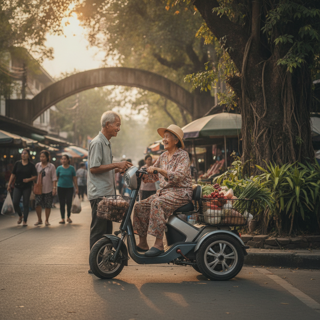 เทรนด์สามล้อไฟฟ้า 2027 ตอบโจทย์ผู้สูงวัย ปลอดภัย ไม่ล้ม - electric-tricycle-trends-for-seniors
