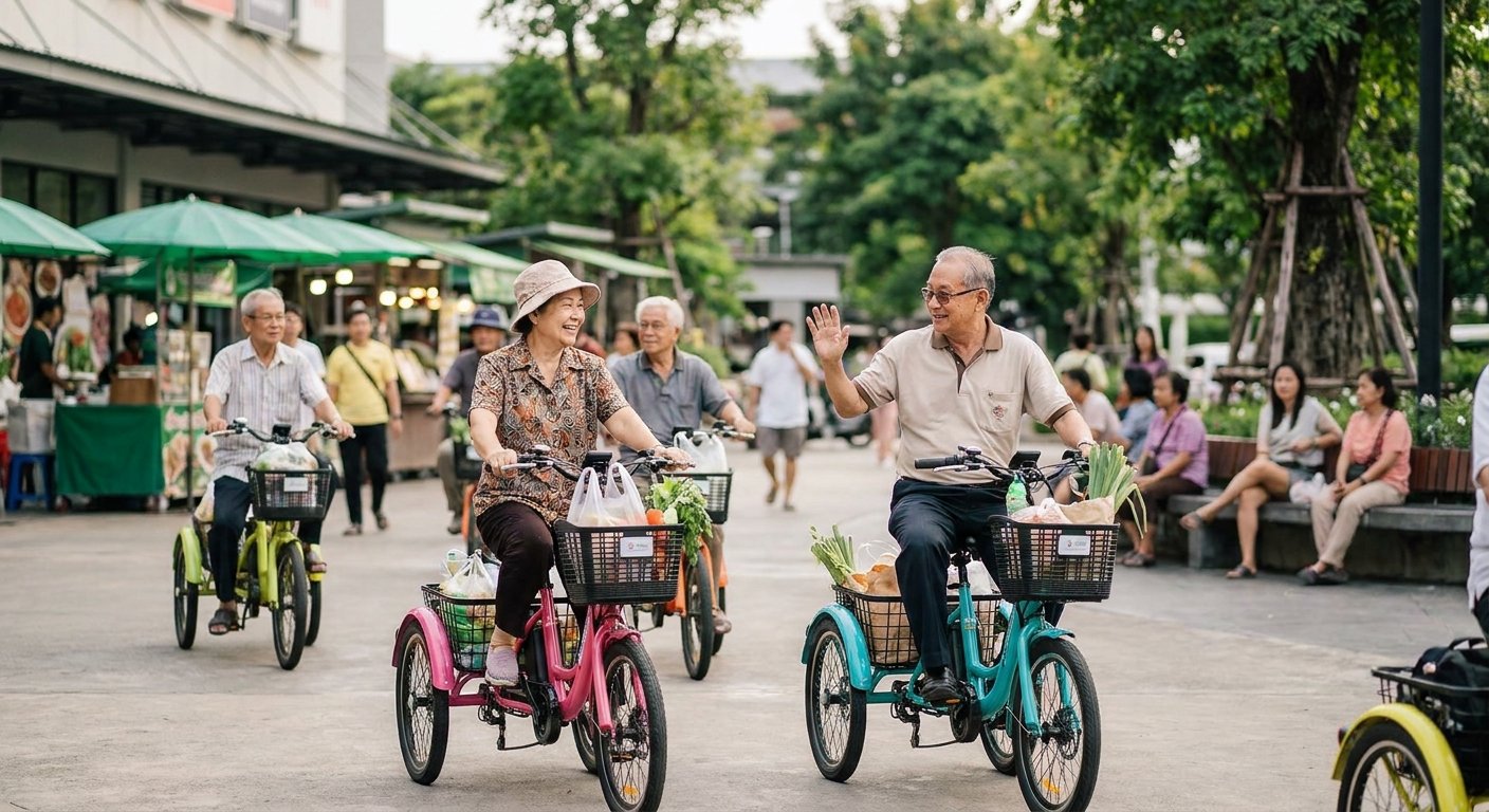 เทรนด์ e-Bike 3 ล้อมาแรง! ทางเลือกสัญจรปลอดภัยของวัยเกษียณ