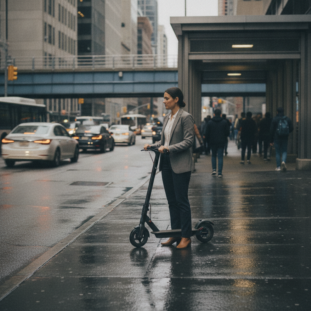 สกู๊ตเตอร์ไฟฟ้าพับได้ เทรนด์ Last-Mile ยุคใหม่วัยทำงาน - folding-electric-scooter-commute-trends