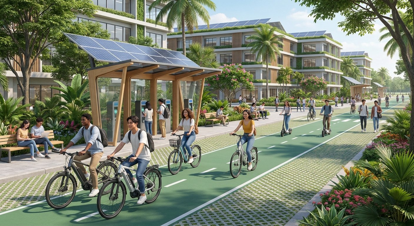 มหาลัยไทยเปิดโมเดล Green Campus ดัน e-Bike แทนมอเตอร์ไซค์