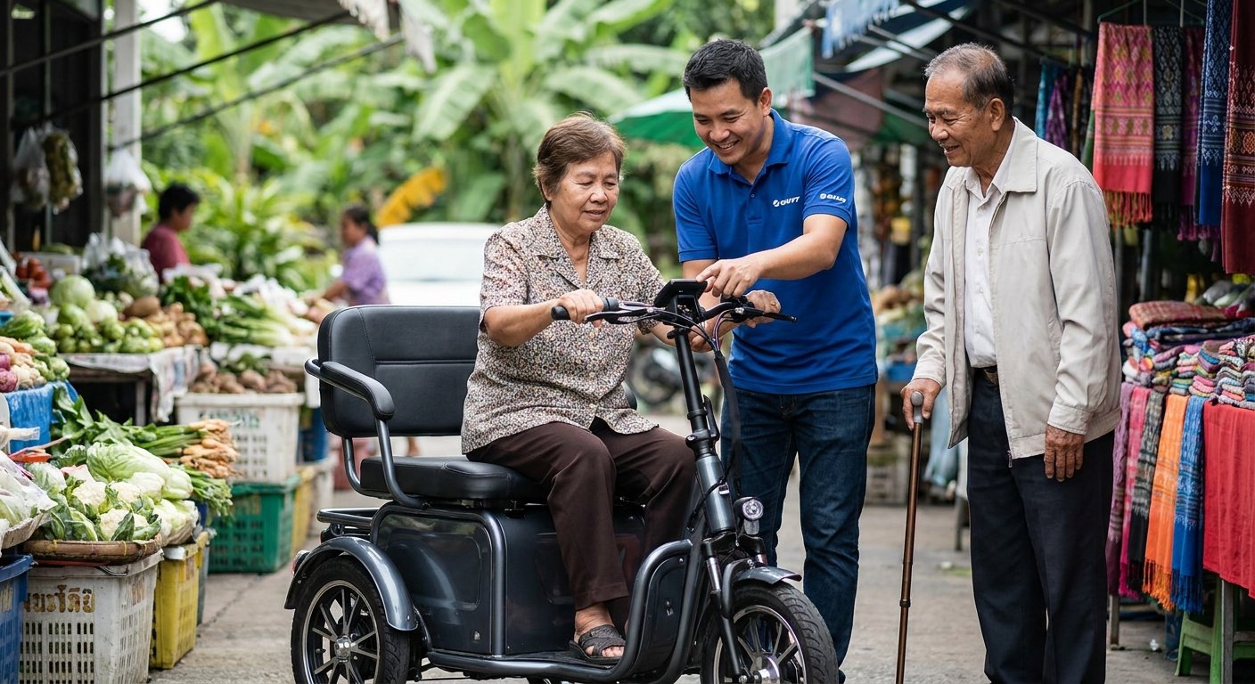 วิธีเลือกจักรยานไฟฟ้าให้ผู้สูงอายุ ขี่ง่าย ทรงตัวดี ปลอดภัย