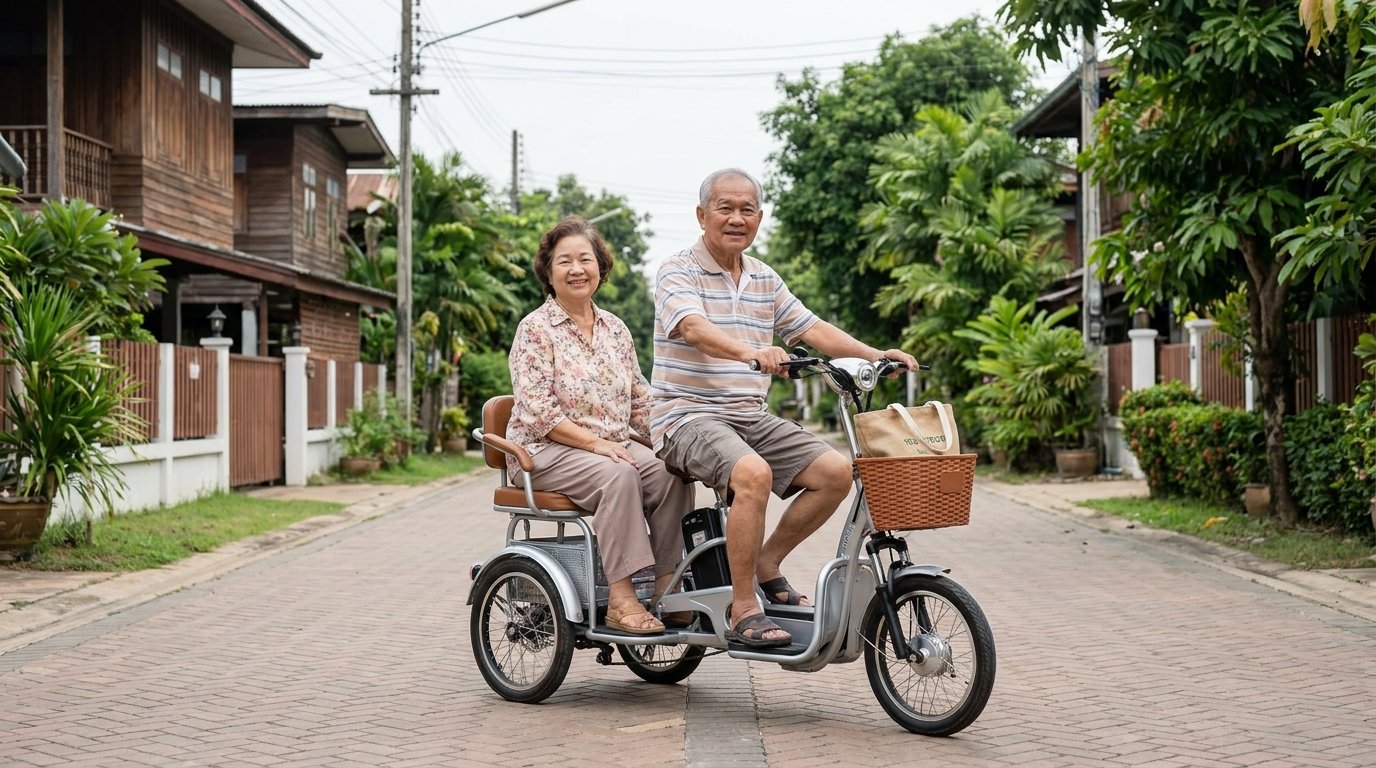 วิธีเลือกจักรยานไฟฟ้าให้ผู้สูงอายุ ขี่ง่าย ปลอดภัย ทรงตัวดี