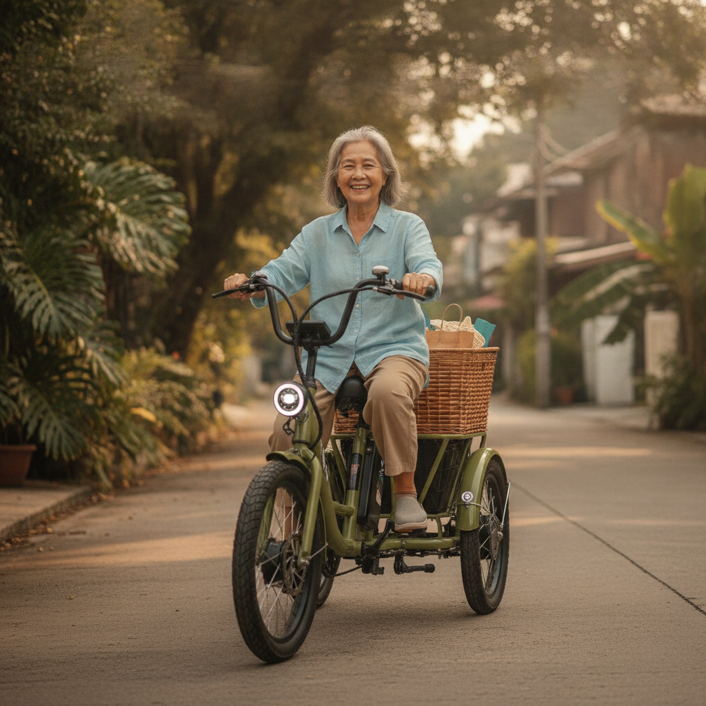วิธีเลือกจักรยานไฟฟ้าให้ผู้สูงอายุ ขี่ง่าย ปลอดภัย ไม่ล้ม - how-to-choose-elderly-ebike