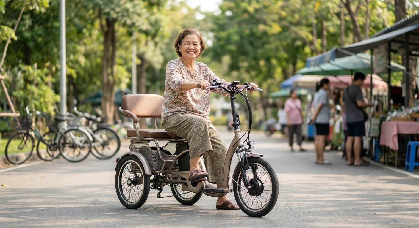 วิธีเลือก e-Bike สำหรับผู้สูงอายุ ขี่ง่าย ปลอดภัย ไม่ล้ม