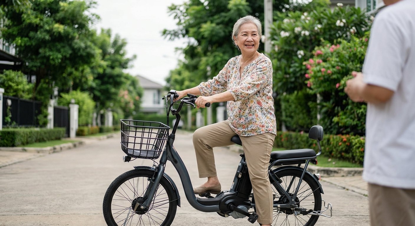 วิธีเลือก e-Bike สำหรับผู้สูงอายุ นั่งสบาย ปลอดภัย ไม่ล้ม