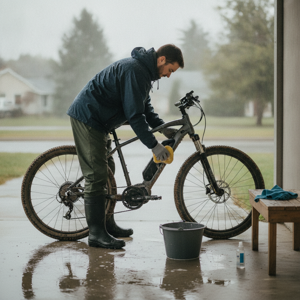 วิธีล้าง e-Bike หน้าฝน ป้องกันน้ำเข้ามอเตอร์และระบบไฟ - how-to-clean-ebike-safely
