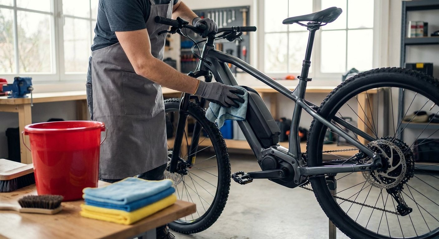 วิธีล้างทำความสะอาด e-Bike ให้ปลอดภัย มอเตอร์ไม่ช็อต
