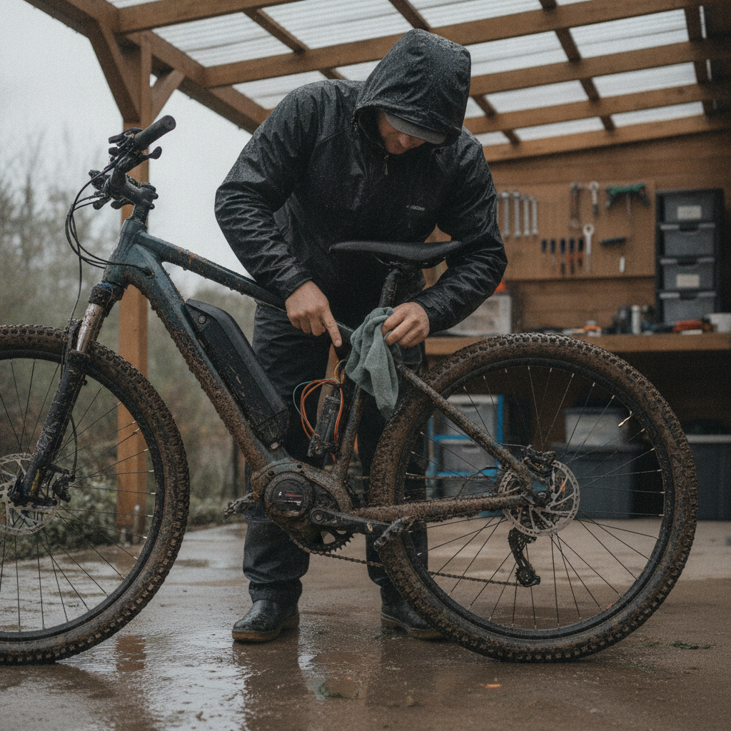ขี่ e-Bike ลุยน้ำได้ไหม? วิธีดูแลและเช็กระบบไฟหลังลุยฝน - how-to-maintain-ebike-after-rain