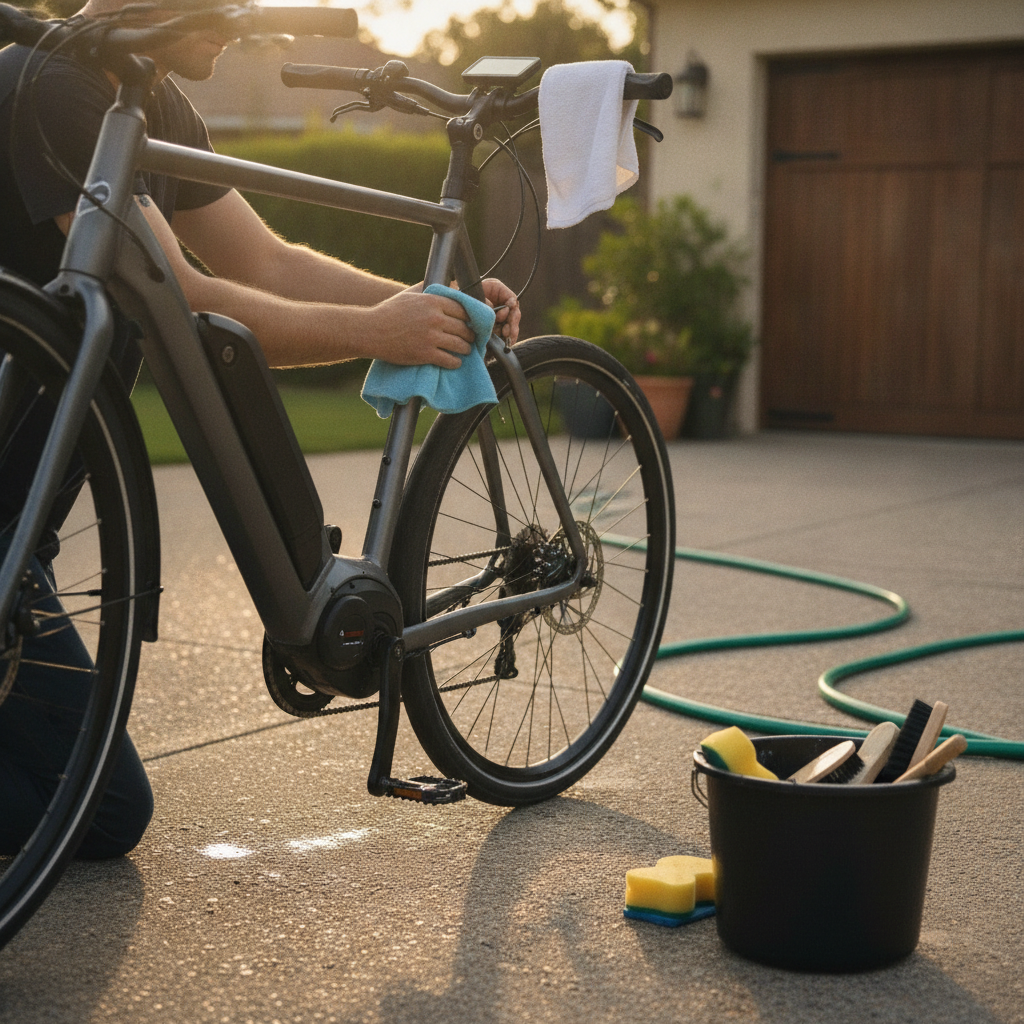 วิธีล้างจักรยานไฟฟ้าอย่างปลอดภัย น้ำไม่เข้ากล่องควบคุม - how-to-wash-ebike-safely