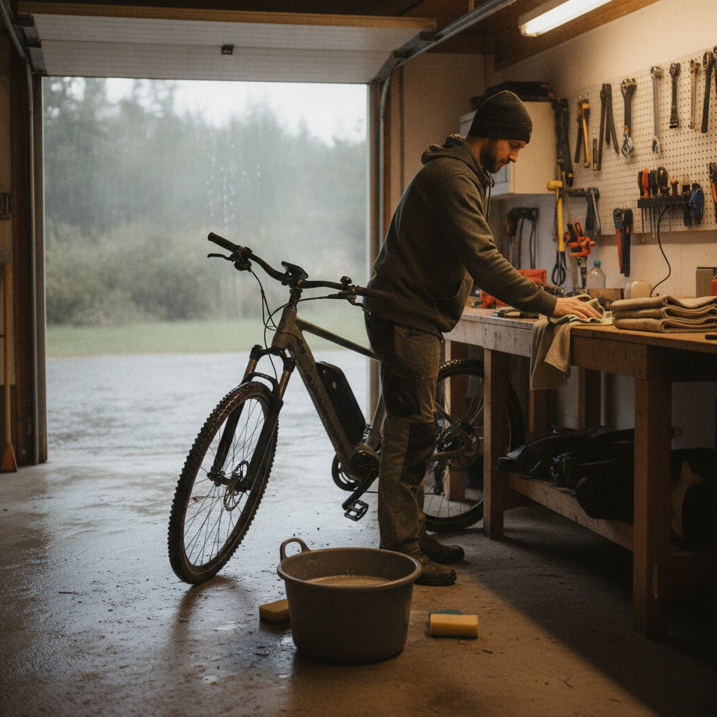 วิธีล้าง e-Bike ไม่ให้ระบบไฟพัง ทริคดูแลช่วงฝนตก - how-to-wash-ebike-safely