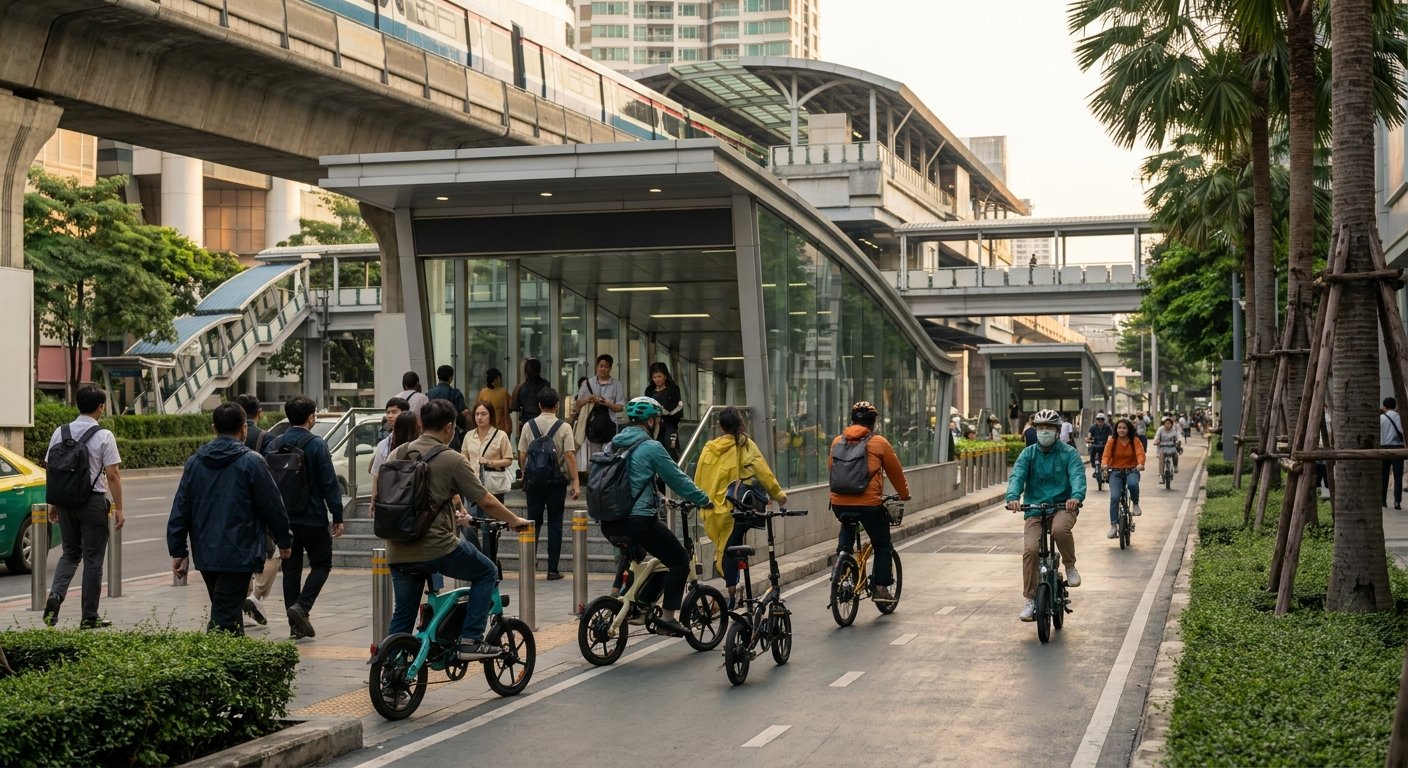เทรนด์ Micro-Mobility ปี 2027 คนเมืองหันใช้ e-Bike ต่อรถไฟฟ้า