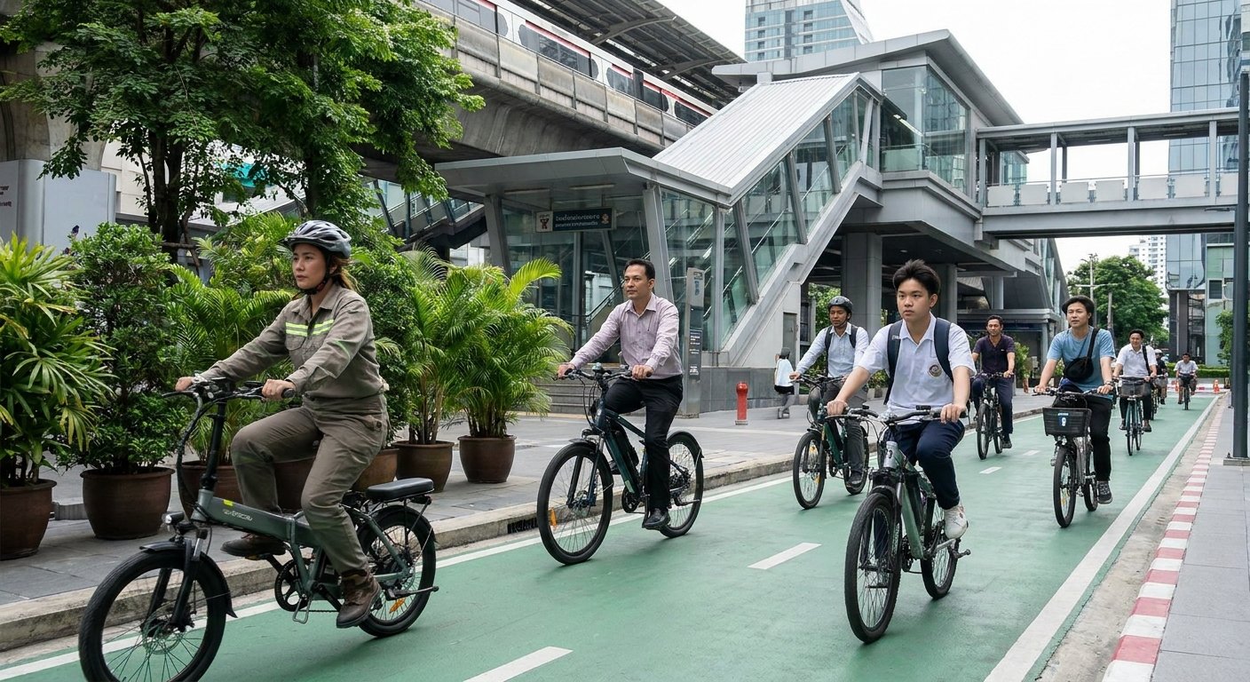 ส่องเทรนด์ Micro-Mobility ขี่ e-Bike เชื่อมรถไฟฟ้า ไร้รถติด