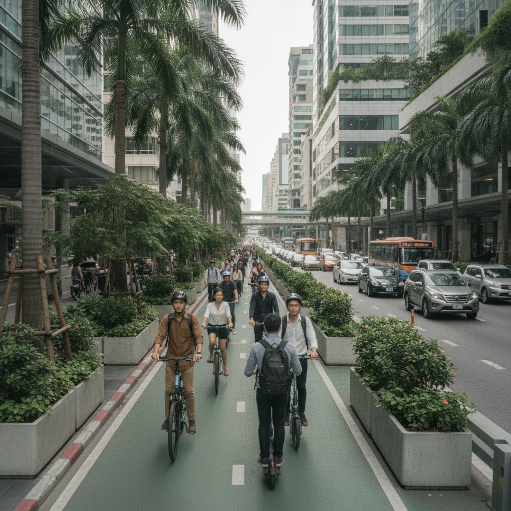 จับตาเลน e-Bike ในไทย เทรนด์เดินทางไร้มลพิษเพื่อคนเมือง - micro-mobility-ebike-lane-trend