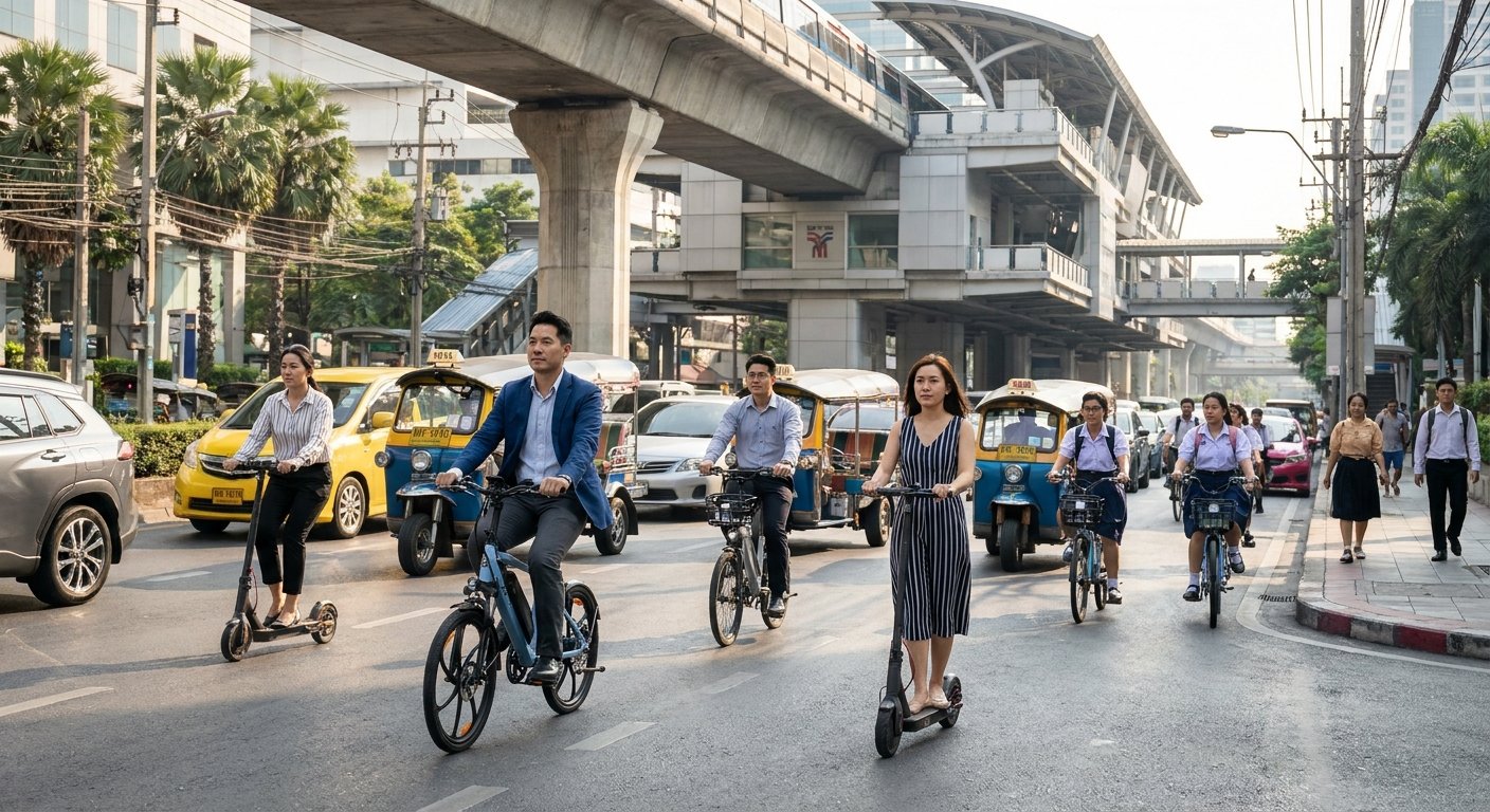 ส่องเทรนด์ Micro-Mobility ไทย 2027 คนเมืองหันใช้ e-Bike
