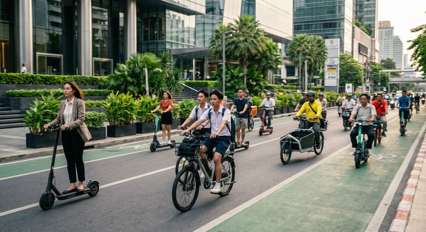 เทรนด์ E-Scooter ปี 2027 ทางเลือกลดฝุ่น หนีรถติดในเมือง