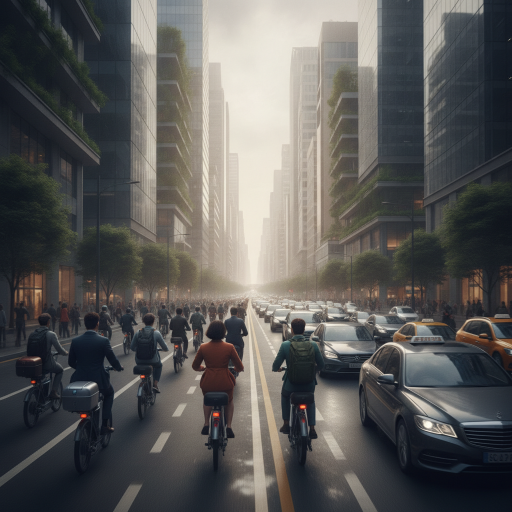 เทรนด์ E-Scooter ปี 2027 ทางเลือกลดฝุ่น หนีรถติดในเมือง - micro-mobility-escooter-city-trend