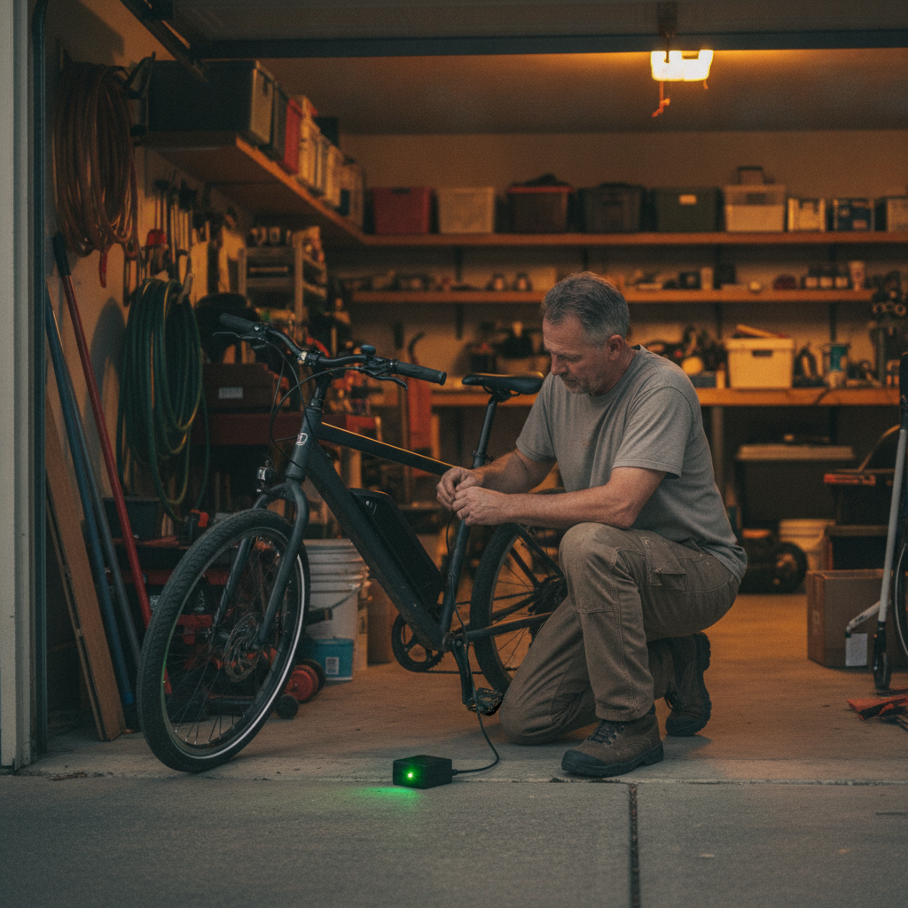 ชาร์จแบต e-Bike ข้ามคืน อันตรายไหม? วิธีชาร์จยืดอายุแบต - overnight-ebike-battery-charging-safety
