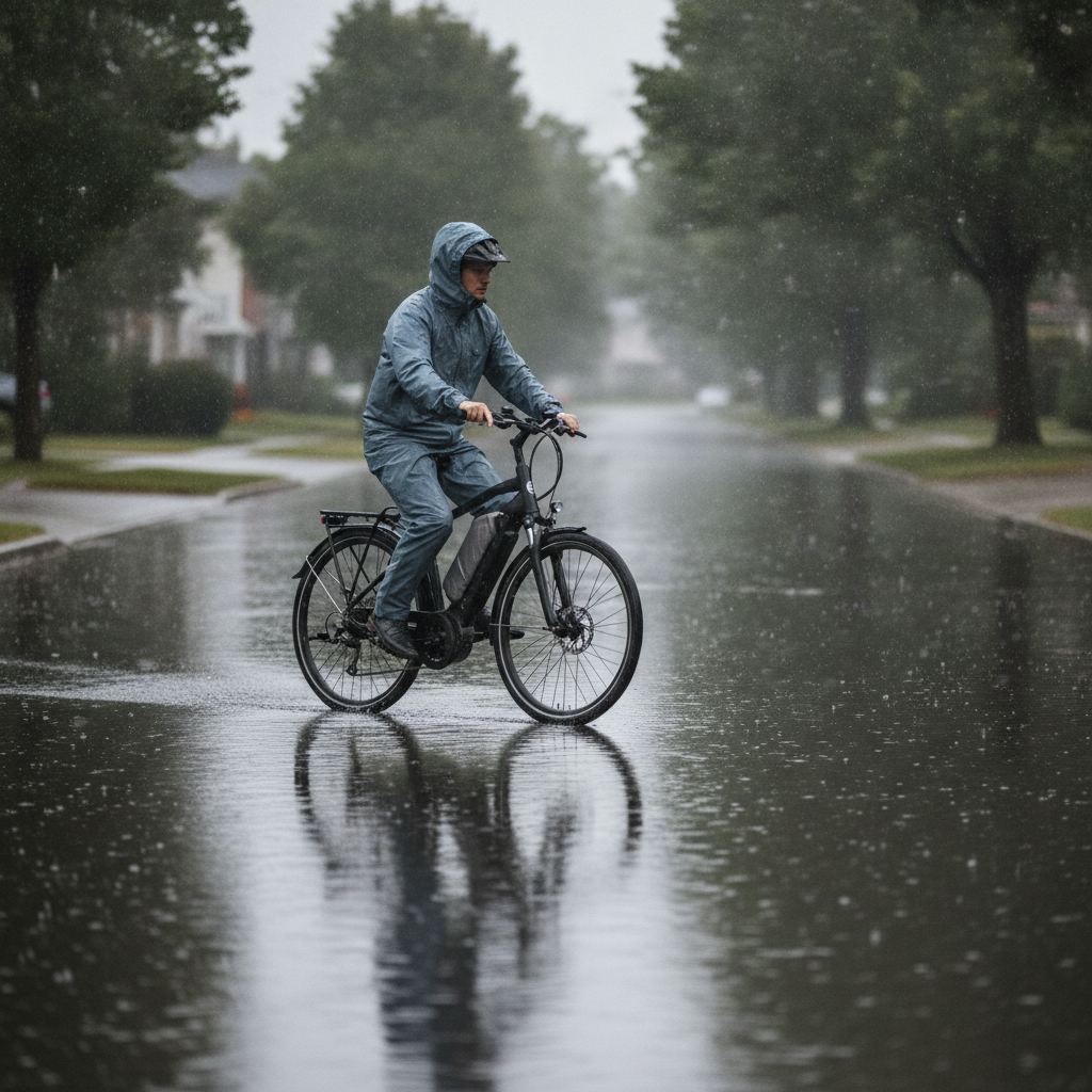 วิธีดูแลจักรยานไฟฟ้าหน้าฝน ลุยน้ำอย่างไรไม่ให้พัง - rainy-season-ebike-care-guide