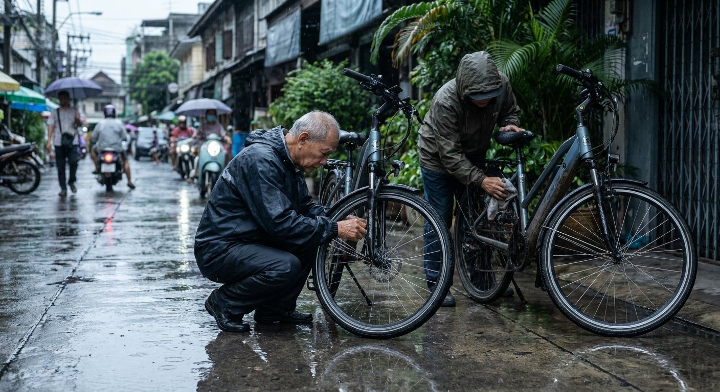 5 จุดเช็คสภาพ e-Bike ลุยฝนปลอดภัย ยืดอายุมอเตอร์ไม่พัง