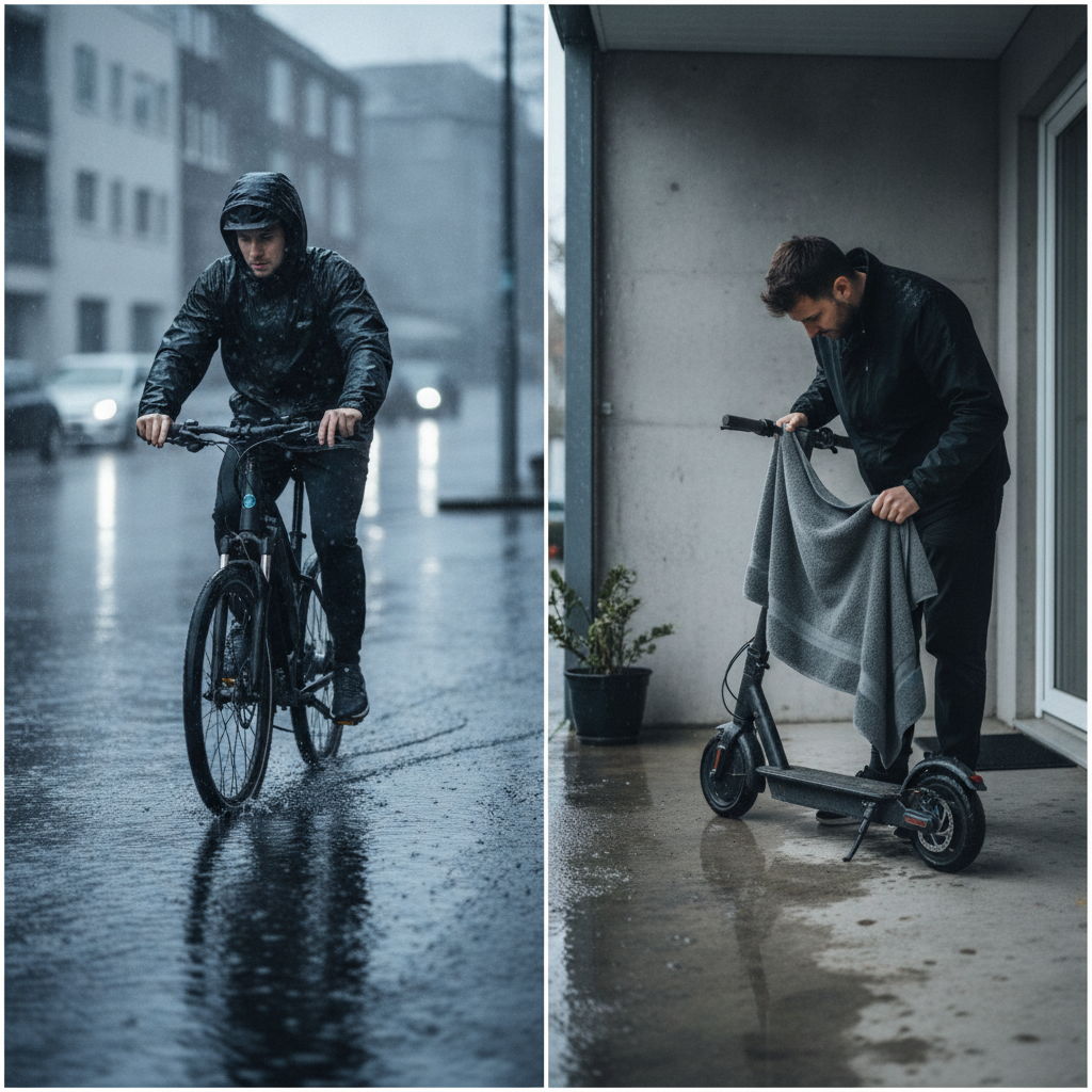 ฝนตกน้ำขัง ขี่ e-Bike อย่างไรไม่พัง? วิธีเซฟรถช่วงหน้าฝน - rainy-season-ebike-maintenance-guide