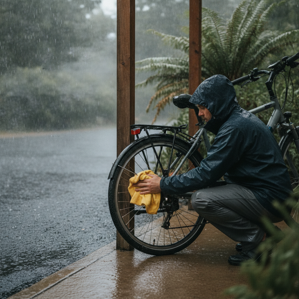 วิธีดูแลจักรยานไฟฟ้าหน้าฝน ลุยน้ำอย่างไรไม่ให้พัง - rainy-season-ebike-maintenance-tips