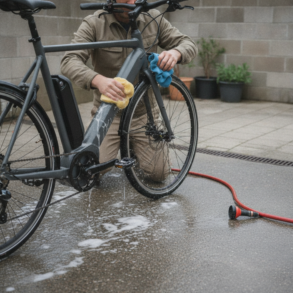 วิธีล้าง e-Bike ให้ปลอดภัย มอเตอร์ไม่พัง แบตไม่ช็อต - safe-ebike-cleaning-maintenance-guide
