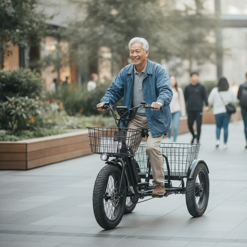 วิธีเลือกจักรยานไฟฟ้าให้ผู้สูงอายุ ขี่ง่าย ปลอดภัย ไม่ล้ม - senior-ebike-buying-guide-safety