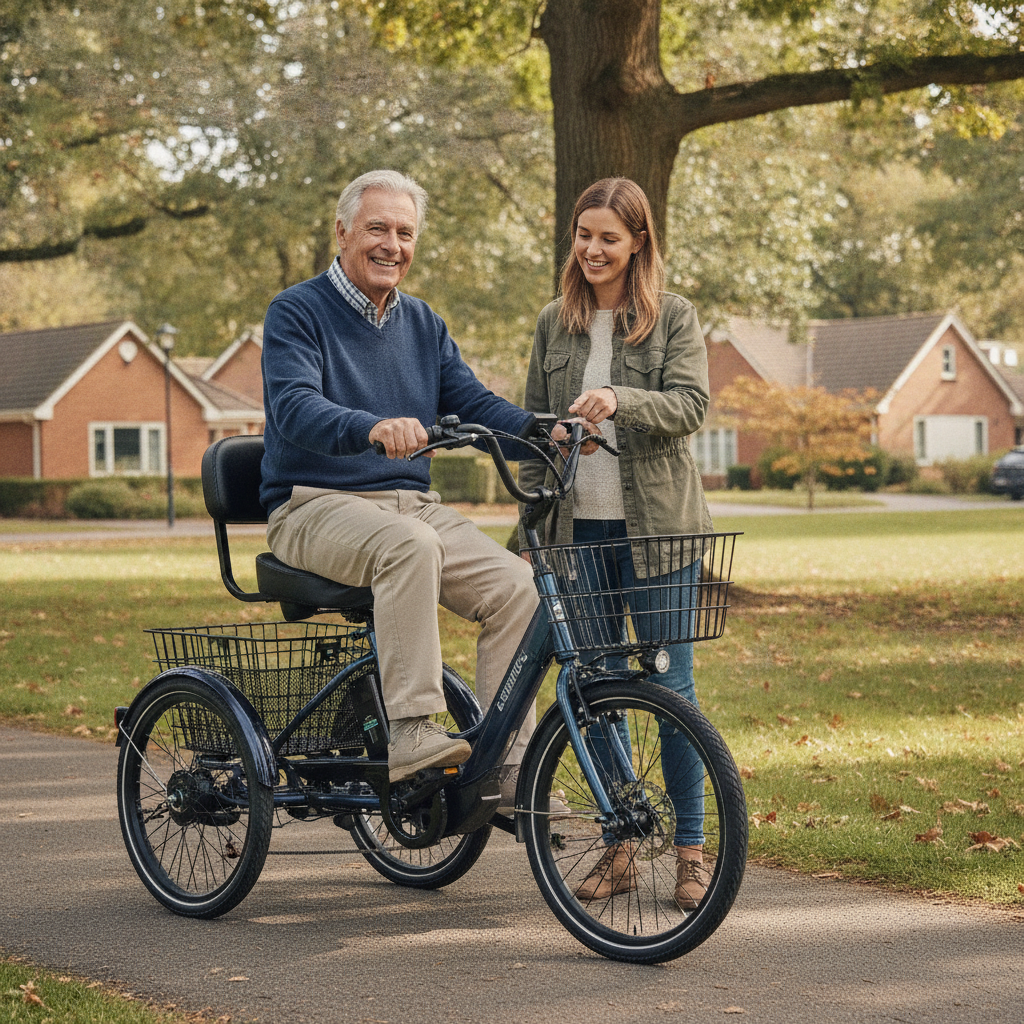 วิธีเลือกจักรยานไฟฟ้าผู้สูงอายุ ขี่ง่าย ปลอดภัย ไม่ล้ม - senior-ebike-buying-guide-safety