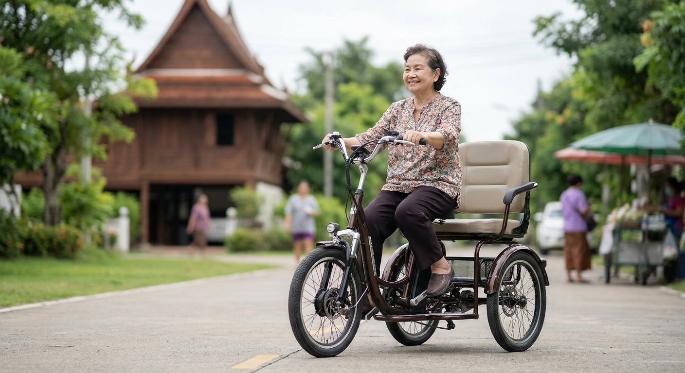 คู่มือเลือกจักรยานไฟฟ้าผู้สูงอายุ ขี่ง่าย ทรงตัวดี ไม่ล้ม