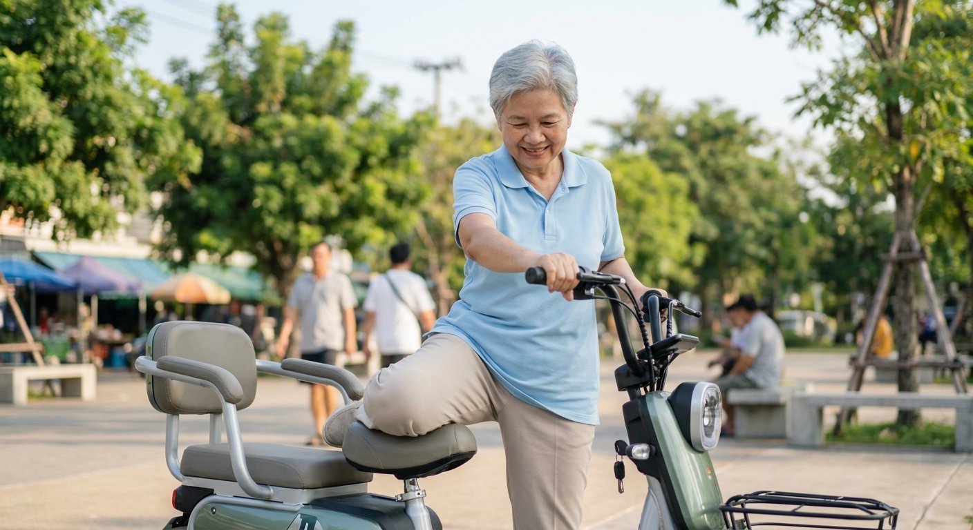 วิธีเลือก E-Bike ให้ผู้สูงอายุ ขี่ง่าย ปลอดภัย ไม่ล้ม