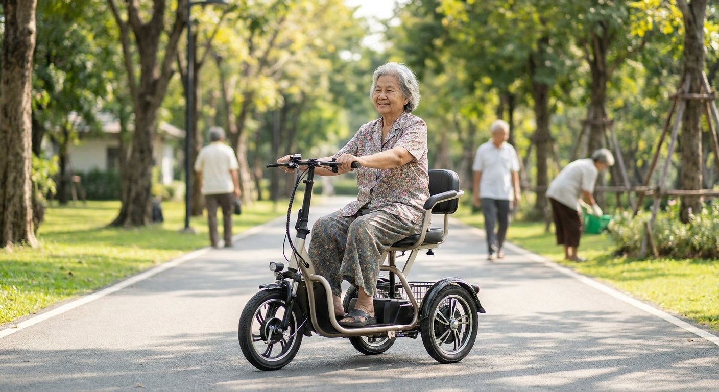 เลือก e-Bike ให้ผู้สูงอายุ ขี่ง่าย ทรงตัวดี ปลอดภัย ไม่ล้ม
